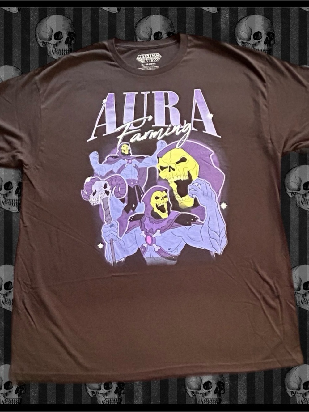 NWT! Skeletor “Aura Farming” Masters of the Universe Graphic Tee - size XL